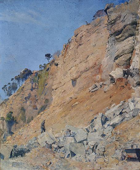 Tom roberts The Quarry oil painting image